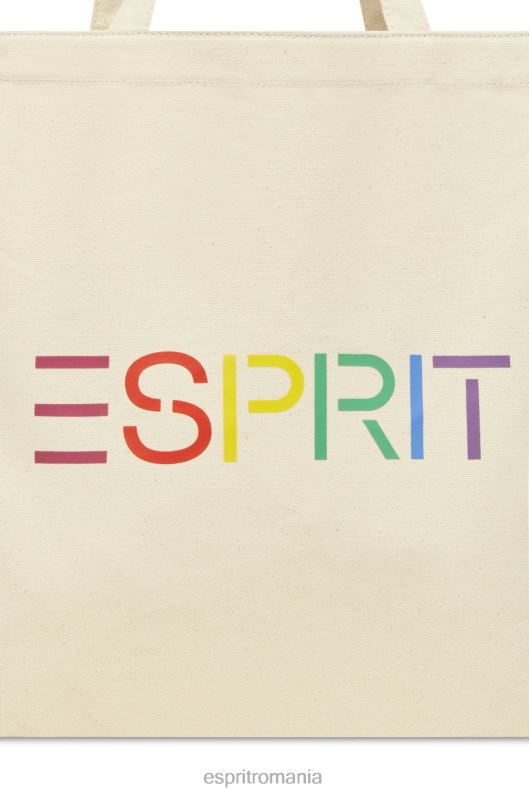 Esprit geantă tote din pânză cu logo bărbați gheaţă 2T6N841 accesorii