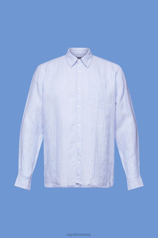 Esprit cămașă cu dungi, 100% in bărbați lavandă albastru deschis 2T6N8597 cămăși