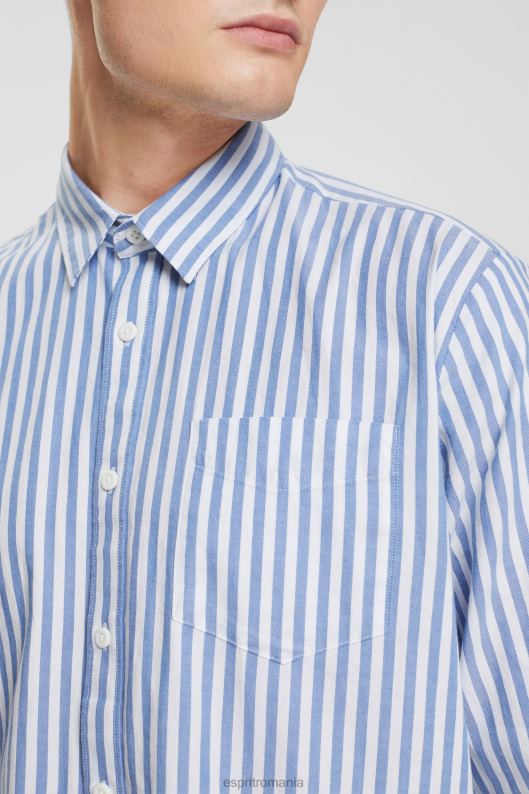 Esprit cămașă cu dungi bărbați albastru 2T6N8873 cămăși
