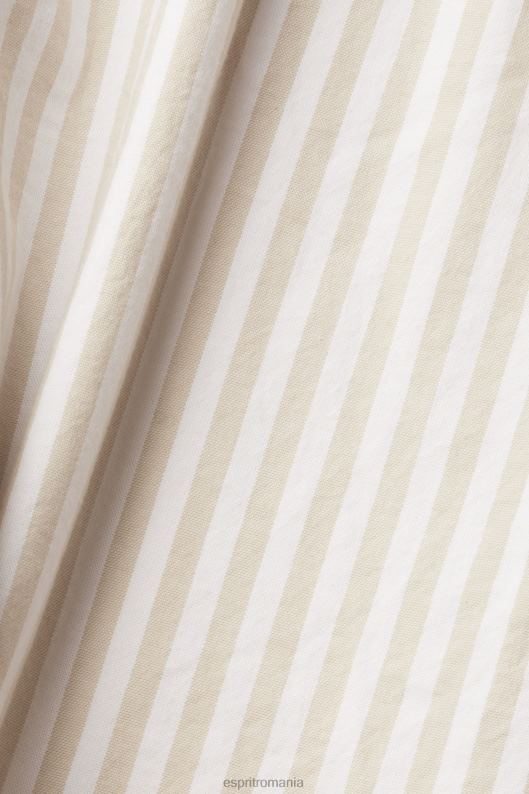 Esprit cămașă cu dungi bărbați bej crem 2T6N8871 cămăși