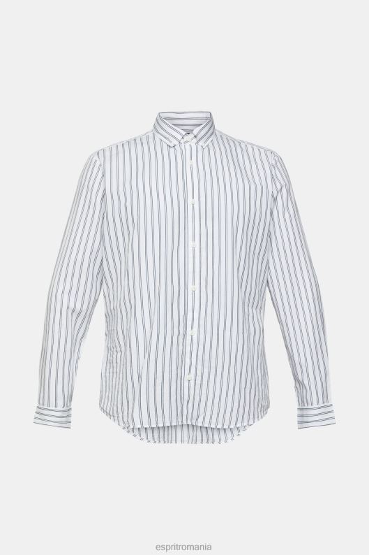 Esprit cămașă cu nasturi în dungi bărbați alb 2T6N8884 cămăși