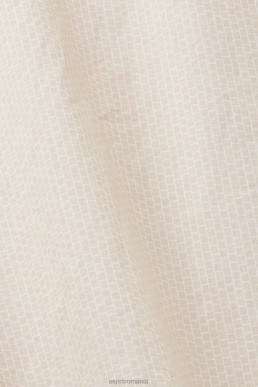 Esprit cămașă din poplin de bumbac bărbați nisip 2T6N8574 cămăși