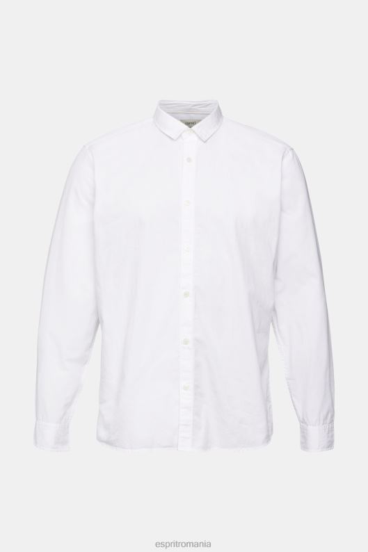 Esprit cămașă slim fit bărbați alb 2T6N8883 cămăși
