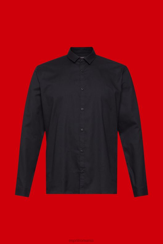 Esprit cămașă slim fit bărbați negru 2T6N8853 cămăși