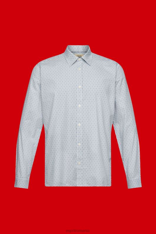 Esprit cămașă slim fit cu model peste tot bărbați albastru deschis 2T6N8778 cămăși