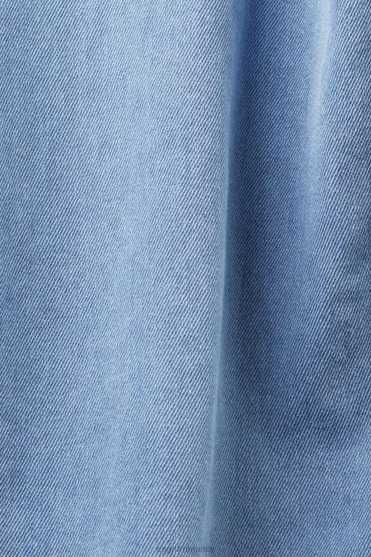 Esprit camasa de blugi bărbați spălare cu lumină albastră 2T6N8737 cămăși