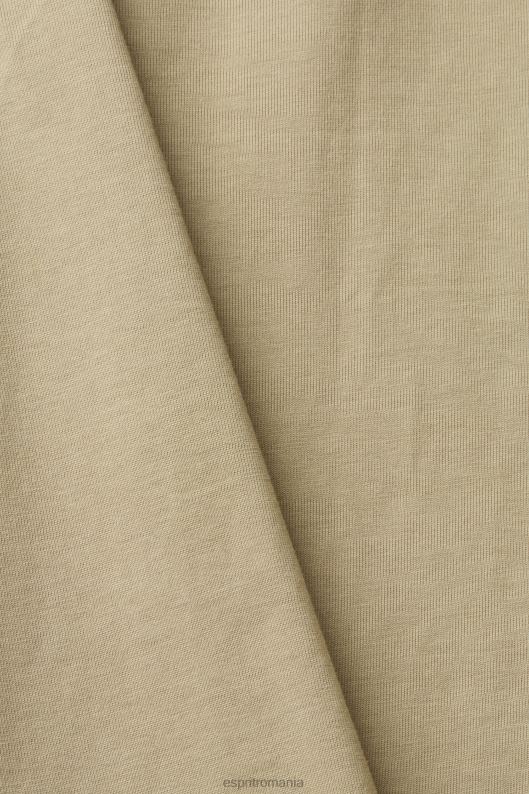Esprit tricou din tricou bărbați kaki pal 2T6N8888 cămăși