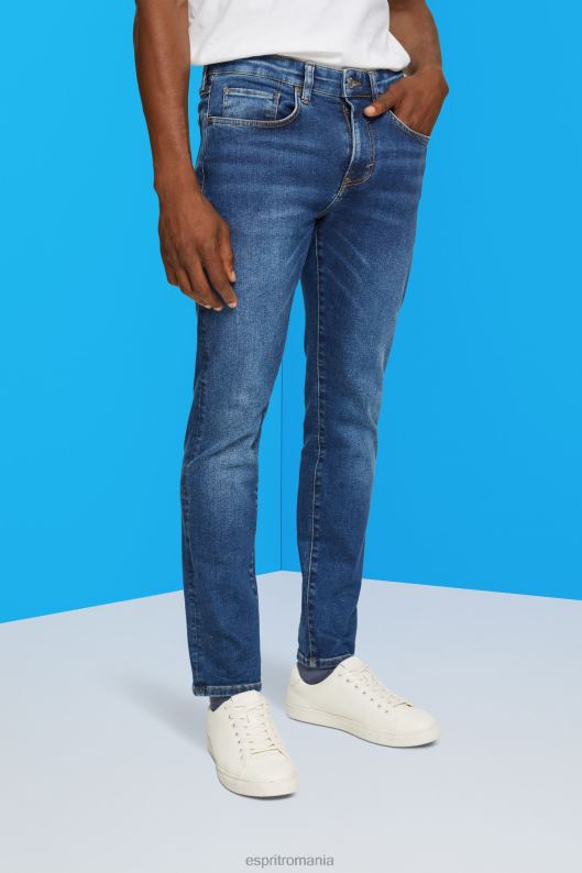 Esprit blugi slim fit, dual max bărbați spalare medie albastra 2T6N8829 denim