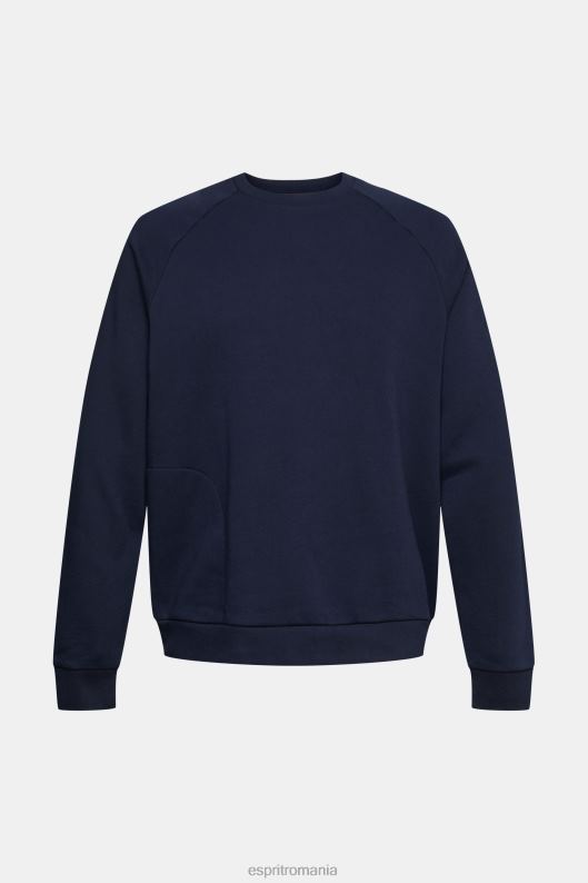 Esprit hanorac cu buzunar cu fermoar bărbați marina 2T6N8934 hanorace și hanorace