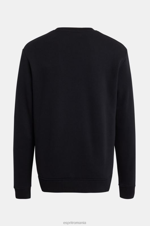 Esprit hanorac cu imprimeu cu logo bărbați negru 2T6N8868 hanorace și hanorace