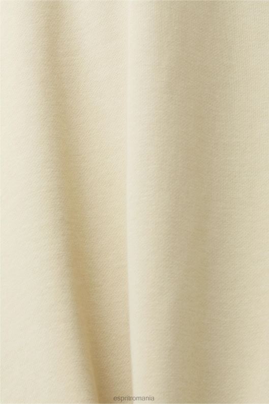 Esprit hanorac cu imprimeu logo pe piept bărbați bej 2T6N8639 hanorace și hanorace