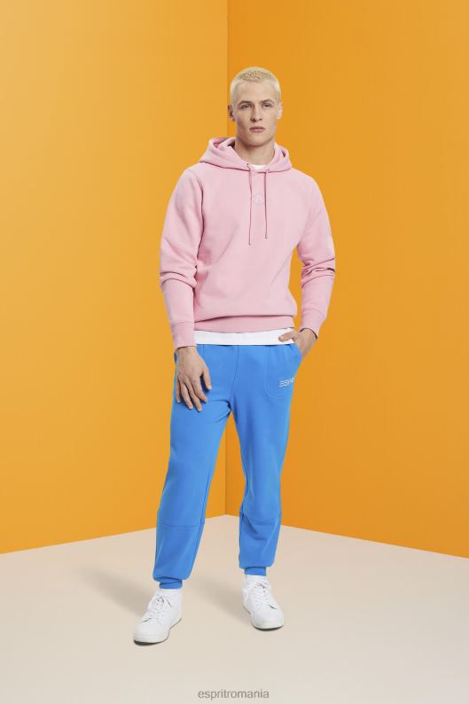 Esprit hanorac cu imprimeu logo pe piept bărbați roz 2T6N8642 hanorace și hanorace