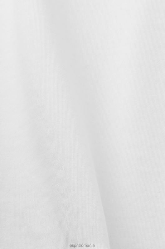 Esprit hanorac cu logo, 100% bumbac organic bărbați aproape alb 2T6N8580 hanorace și hanorace