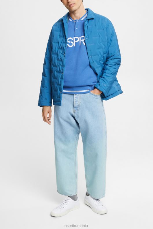 Esprit hanorac cu logo cu ajustare relaxată bărbați albastru 2T6N8783 hanorace și hanorace