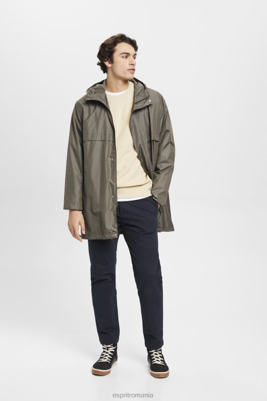 Esprit hanorac cu logo imprimat pe spate bărbați bej 2T6N8645 hanorace și hanorace
