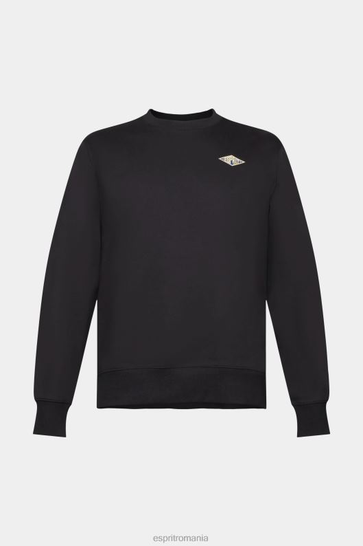 Esprit hanorac cu logo imprimat pe spate bărbați negru 2T6N8643 hanorace și hanorace