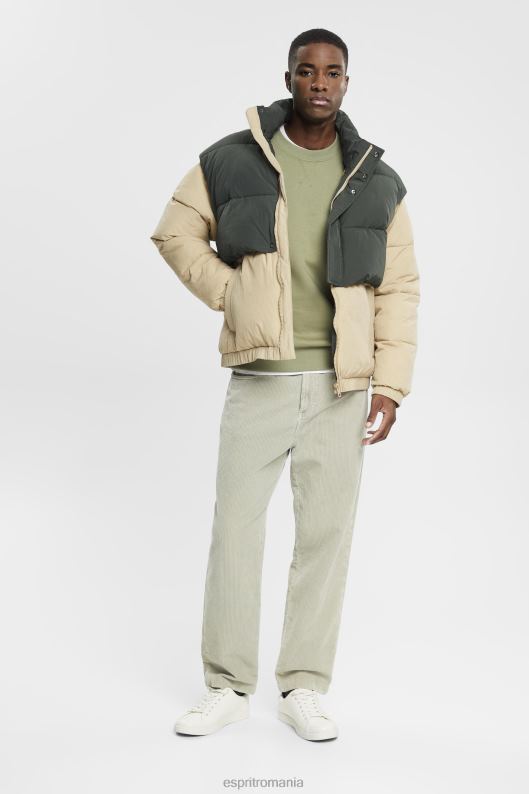 Esprit reciclat: hanorac uni bărbați kaki deschis 2T6N8748 hanorace și hanorace