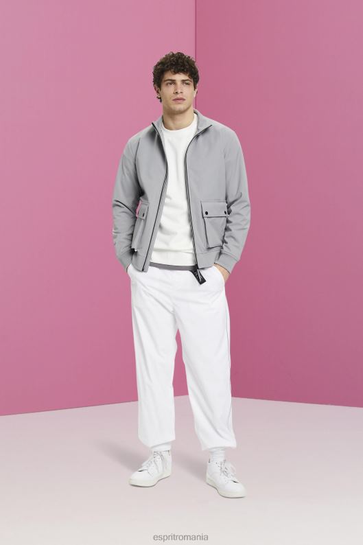 Esprit geacă softshell în formă de oase bărbați gri mediu 2T6N8729 jachete