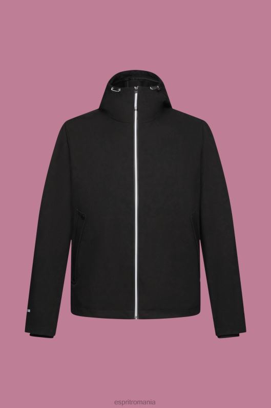 Esprit jachetă softshell cu glugă bărbați negru 2T6N8728 jachete