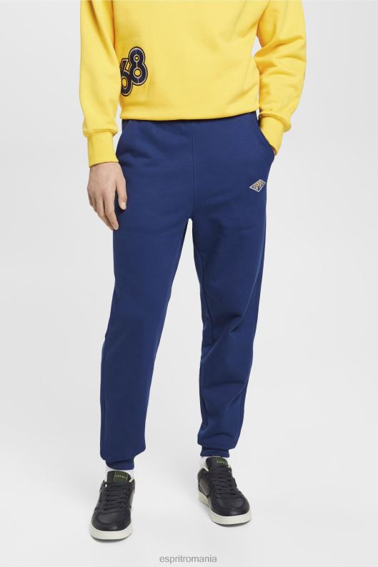 Esprit pantaloni de jogging cu imprimeu cu logo bărbați cerneală 2T6N8667 joggeri