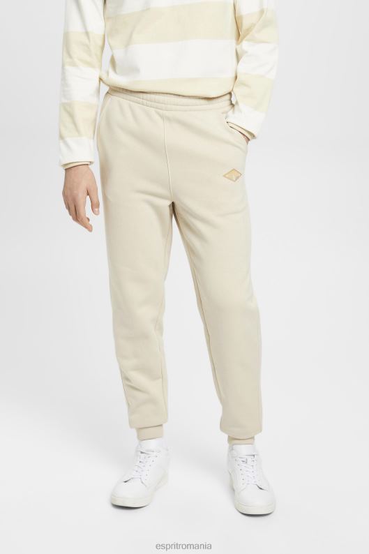 Esprit pantaloni de jogging cu imprimeu cu logo bărbați taup deschis 2T6N8665 joggeri