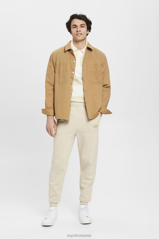 Esprit pantaloni de jogging cu imprimeu cu logo bărbați taup deschis 2T6N8665 joggeri