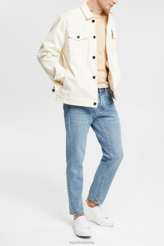 Esprit top cu mânecă lungă cu guler ridicat bărbați bej crem 2T6N8945 maneca lunga