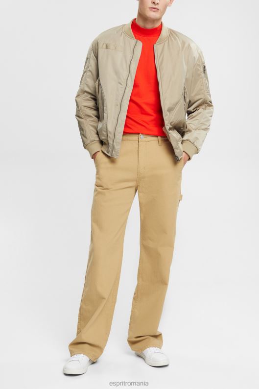 Esprit top cu mânecă lungă cu guler ridicat bărbați roșu 2T6N8944 maneca lunga