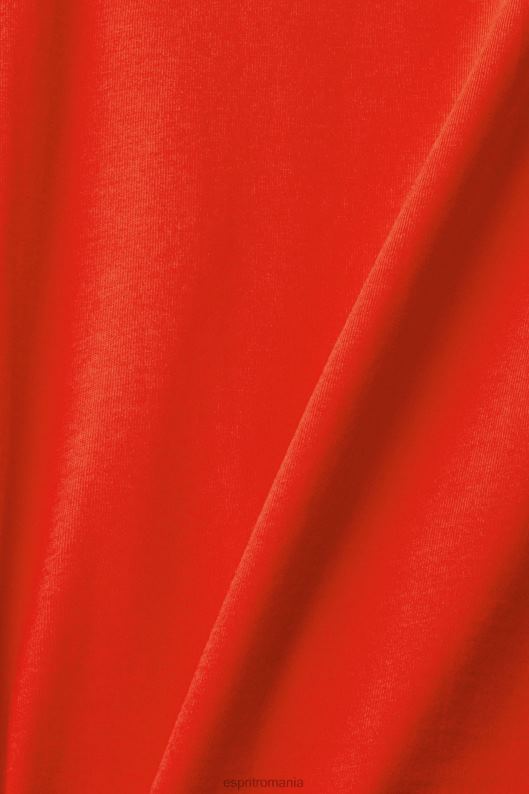 Esprit top cu mânecă lungă cu guler ridicat bărbați roșu 2T6N8944 maneca lunga