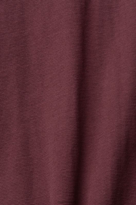 Esprit top cu mânecă lungă din piqué waffle bărbați roșu bordeaux 2T6N8825 maneca lunga