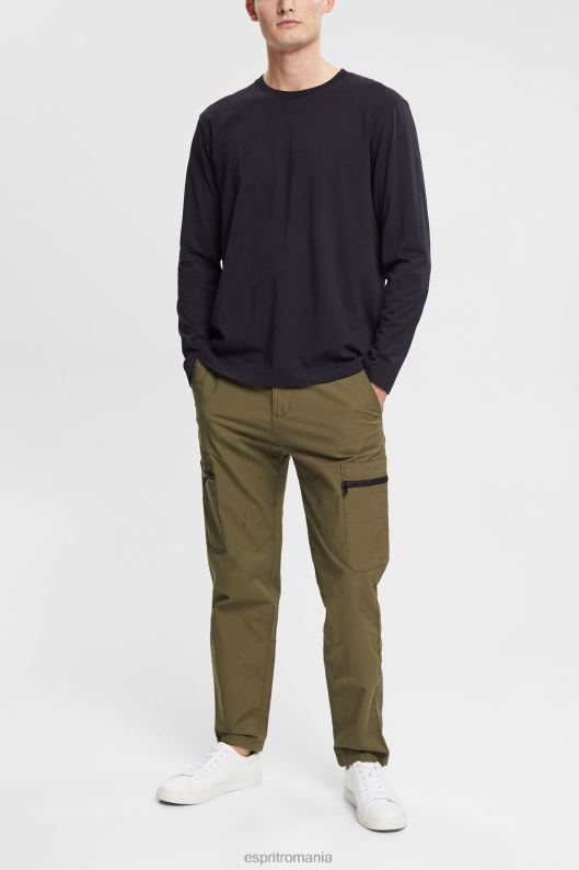 Esprit top din jerseu cu maneca lunga bărbați negru 2T6N8946 maneca lunga