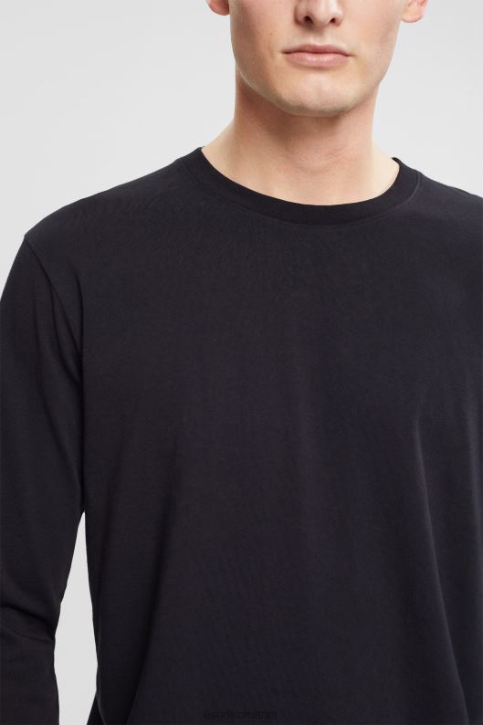 Esprit top din jerseu cu maneca lunga bărbați negru 2T6N8946 maneca lunga