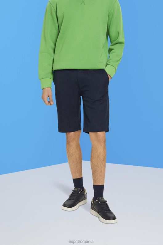 Esprit pantaloni scurți în stil chino bărbați marina 2T6N8751 pantaloni scurti
