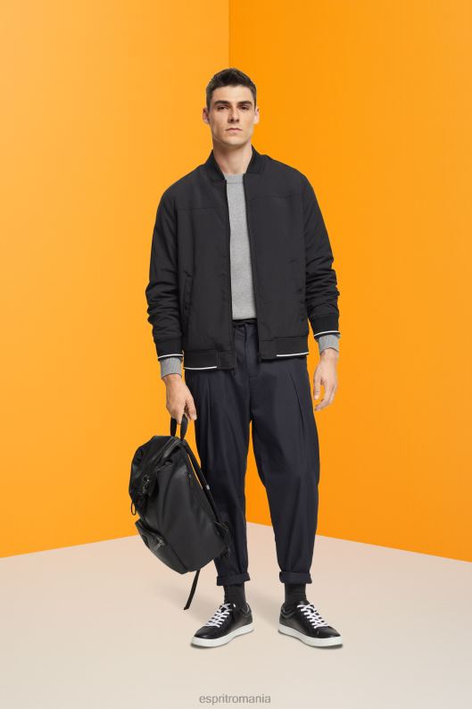 Esprit pantaloni balloon fit bărbați negru 2T6N8837 pantaloni