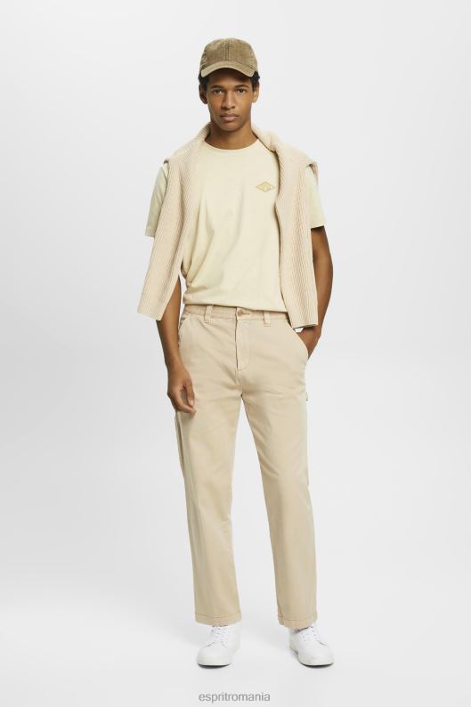 Esprit pantaloni cargo vintage cu ajustare dreaptă bărbați bej deschis 2T6N8731 pantaloni
