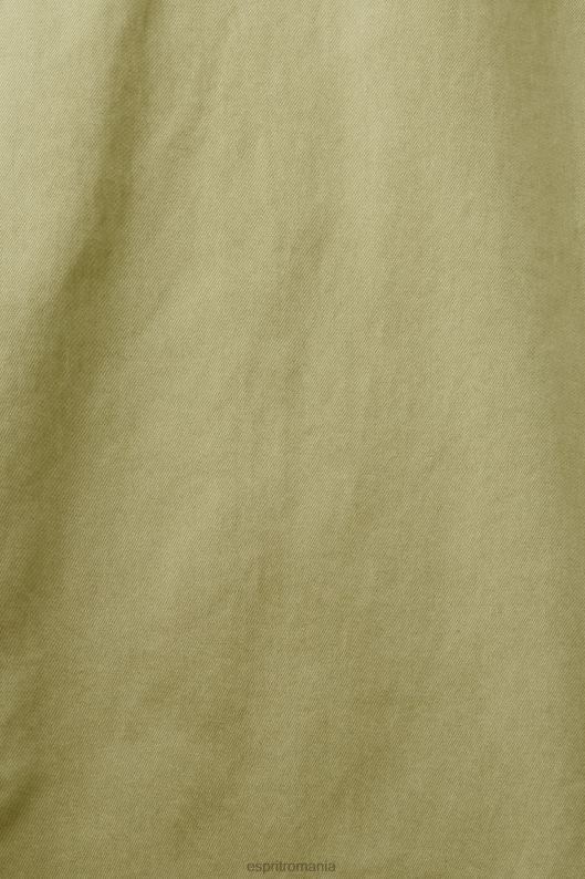 Esprit pantaloni chino subțiri bărbați kaki deschis 2T6N8593 pantaloni