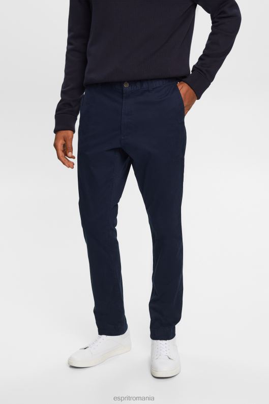 Esprit pantaloni chino subțiri bărbați marina 2T6N8594 pantaloni