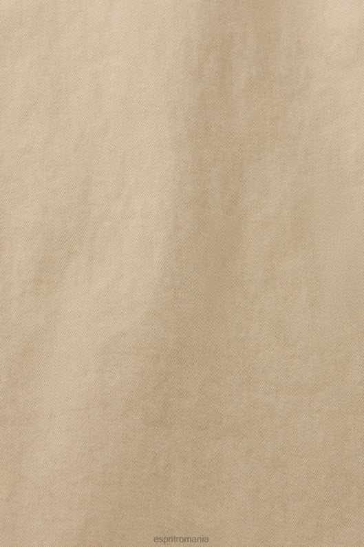 Esprit pantaloni chino subțiri bărbați nisip 2T6N8592 pantaloni