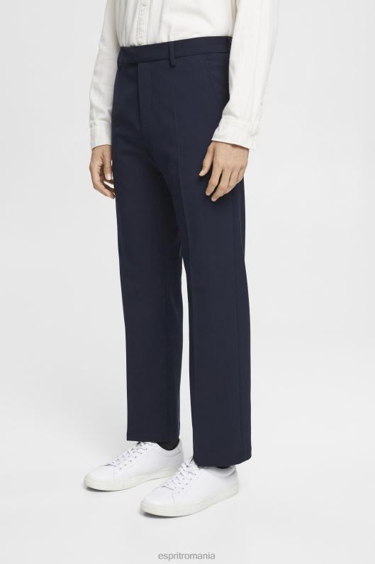 Esprit pantaloni croiți cu croială largă, cu talie elastică bărbați marina 2T6N8693 pantaloni