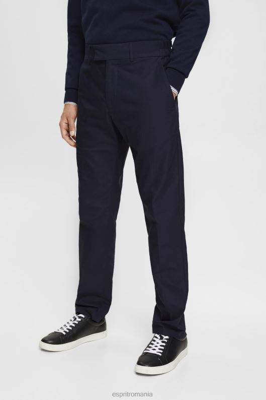 Esprit pantaloni slim fit cu talie elastica bărbați marina 2T6N8691 pantaloni