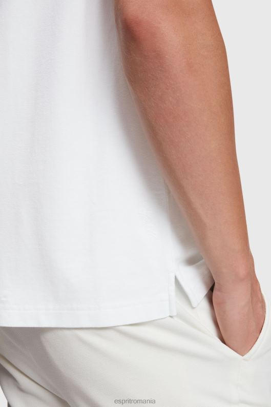 Esprit dolphin tennis club clasic polo bărbați alb 2T6N8893 polouri