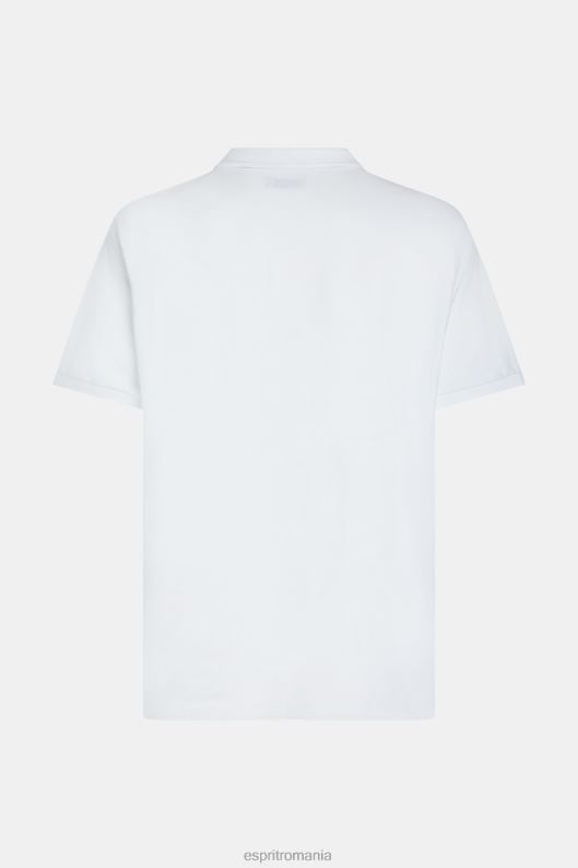 Esprit dolphin tennis club clasic polo bărbați alb 2T6N8893 polouri