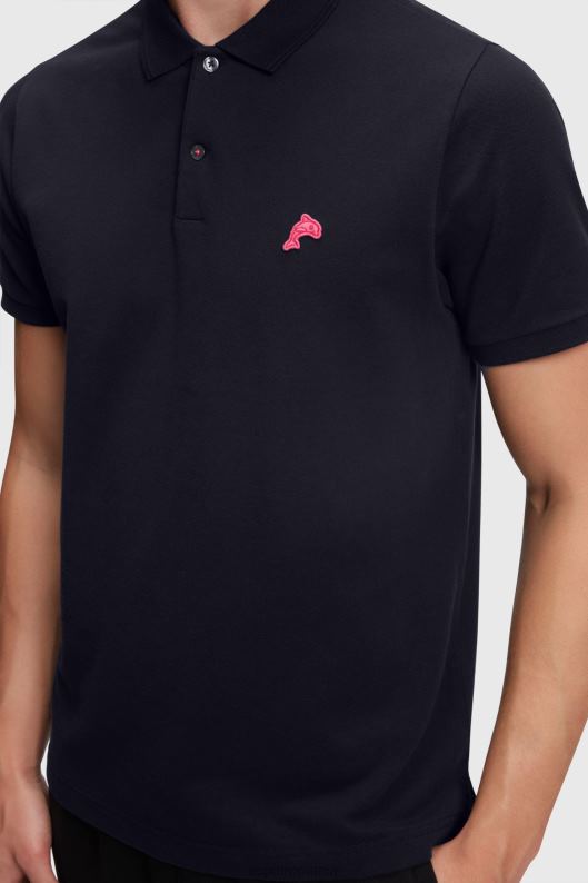 Esprit dolphin tennis club clasic polo bărbați negru 2T6N8891 polouri