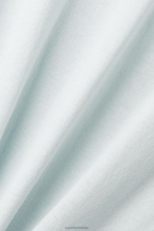 Esprit tricou polo amestecat din tencel și bumbac durabil bărbați verde acvatic deschis 2T6N8760 polouri