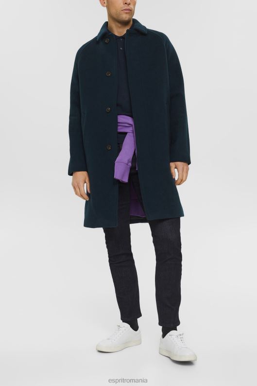 Esprit tricou polo din bumbac pima piqué bărbați marina 2T6N8925 polouri