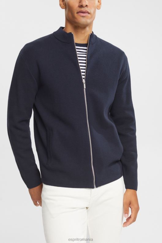 Esprit cardigan cu fermoar bărbați marina 2T6N8922 pulovere