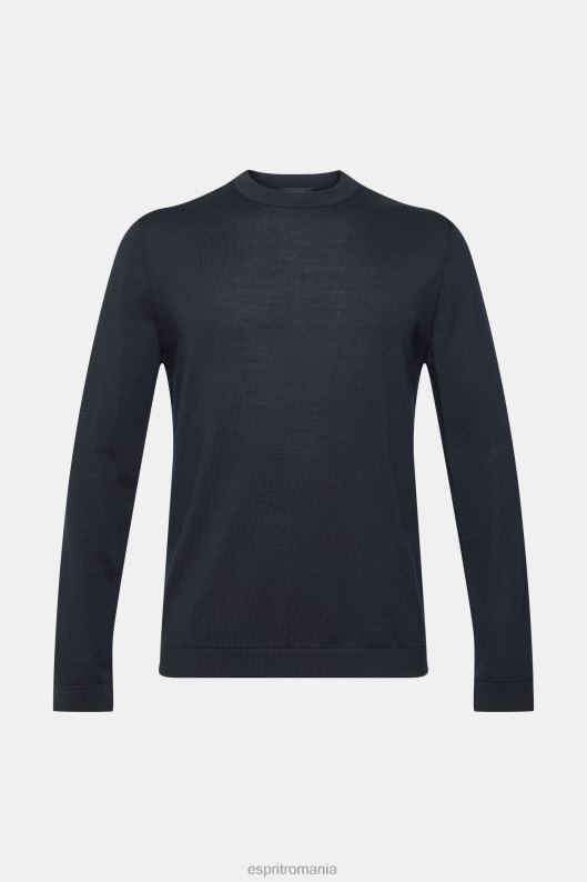 Esprit pulover din lână tricotat bărbați negru 2T6N8903 pulovere