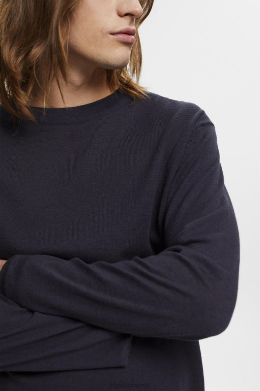 Esprit pulover din tricot fin bărbați marina 2T6N8684 pulovere