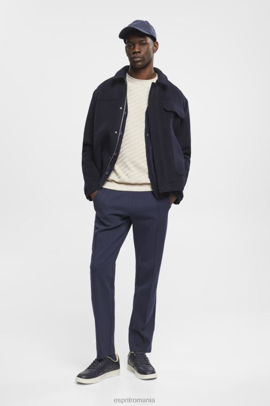 Esprit pulover texturat cu gâtul rotund bărbați taup deschis 2T6N8718 pulovere