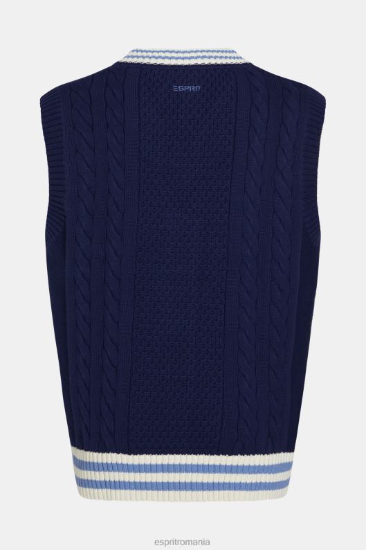 Esprit vesta pulover colegiu bărbați cerneală 2T6N8812 pulovere